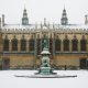 King's College: snowy quad